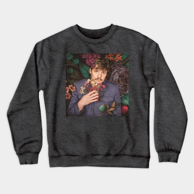 Pedro Pascal has My Heart Crewneck Sweatshirt by ZelleDa